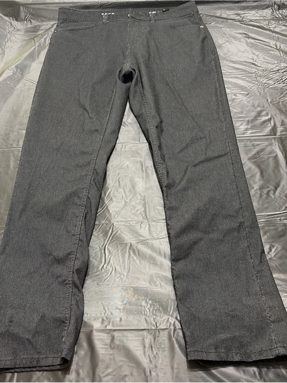 Izod Advantage Performance Straight Fit Pants Mens 34X32 Navy Blue Stretch